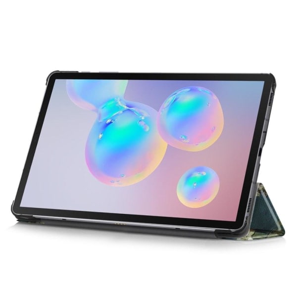Slim Fit Cover til Samsung Galaxy Tab S6 Lite - Mandeltræ i Sort【HY】