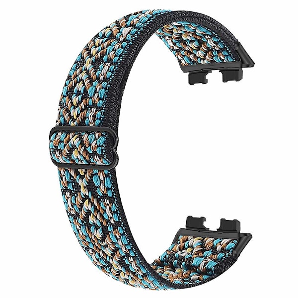 Armbånd til Huawei Band 8 i bohemisk stil, elastisk nylon smartwatch-armbånd, udskiftningsarmbånd brun, Bro Brown, Brown Huawei Band 8