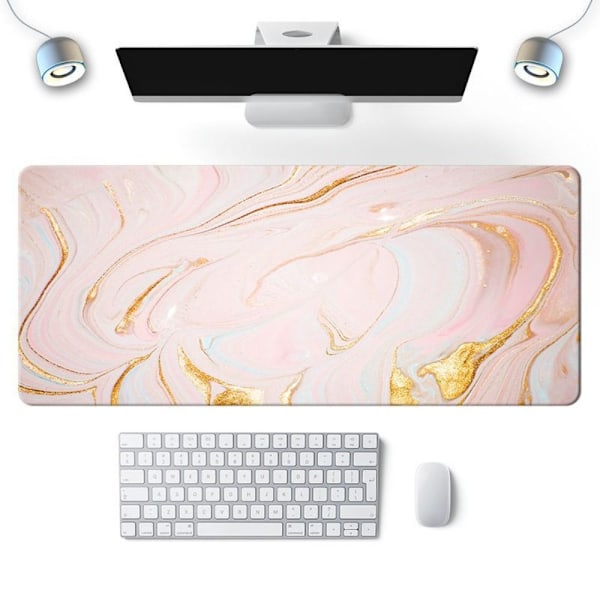 Marmor Texturerad Musmatta Tangentbord Musmatta ROSA 300X800X2MM Rosa Pink 300X800X2mm