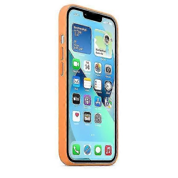 Silikonikuori MagSafella iPhone 13 -puhelimelle Marigold