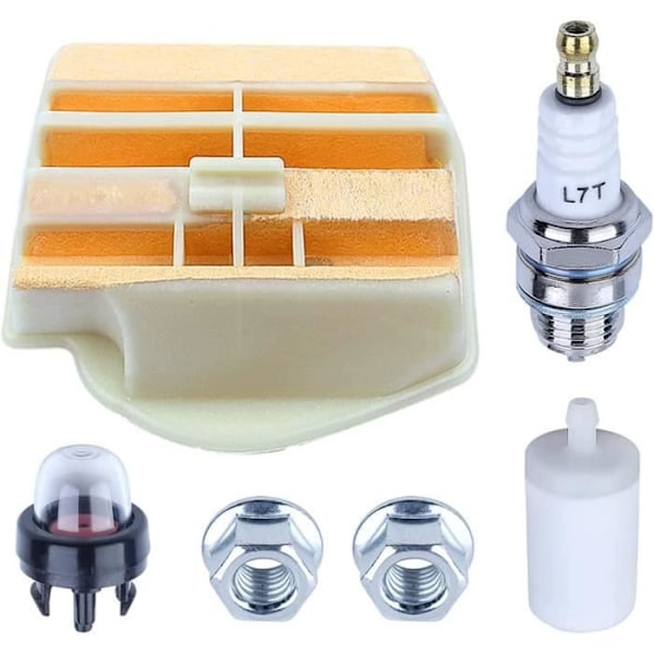 Luftfilterset för Husqvarna 445 450 445E 450E 445E-II 450-II motorsåg, ADEFOL luftfilter + bränslefilter + tändstift Hg{XW}
