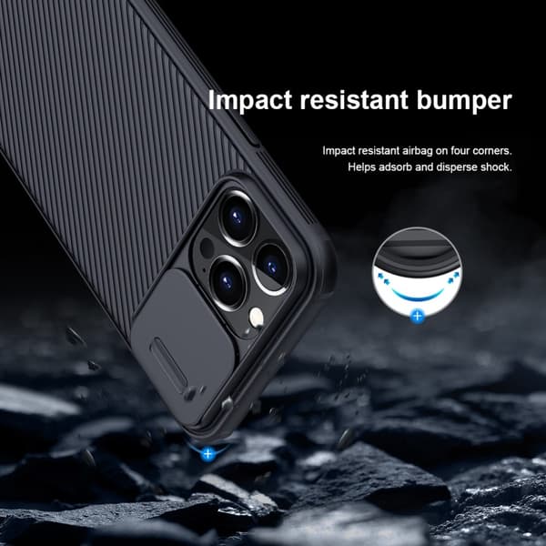 iPhone 13 Pro Max - NILLKIN CamShield Pro Deksel - Svart(YH) 85