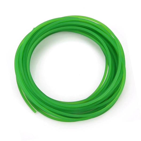 Grøn ru overflade PU polyurethan rundrem til drivtransmission (6mm*10m) 0.2