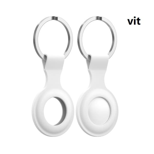 AirTag-etui med nøkkelring - Hvit White