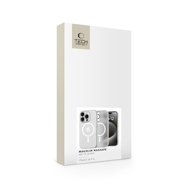 Tech-Protect iPhone 16 Pro Kuori MagSafe MagSlim Mattavalkoinen{qw} 50