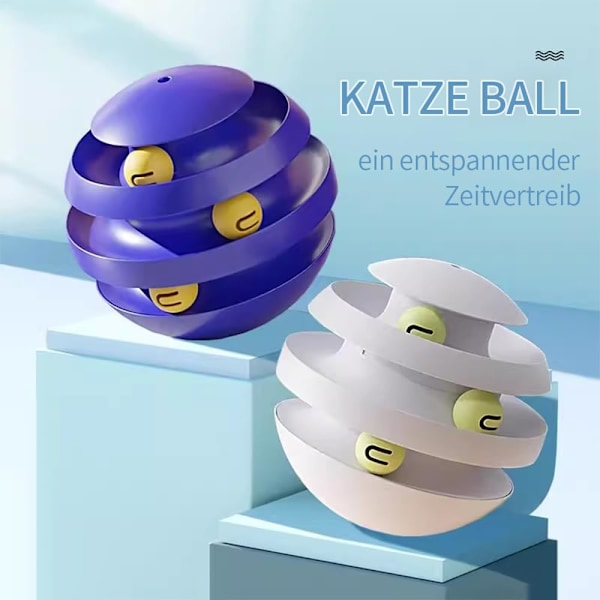 Ertende Katteball Katteleke Katteklo Katte Roterende Tumler Kattekarusell Selv Hei Artefakt Slitesterk Katteutstyr