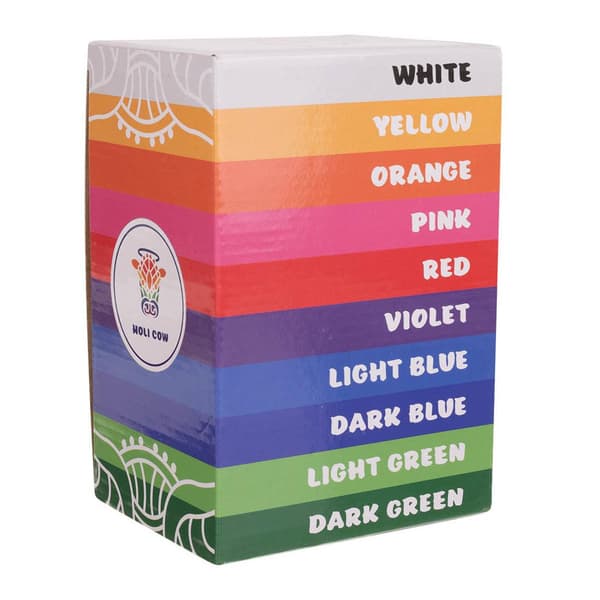 Holi Pulver - Sæt med 10 farver(XH( multifärg multicolor