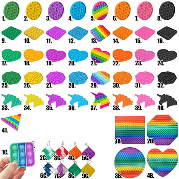 2-pack - Pop It Fidget Leksaker - Leksak / Sensorisk{yh}