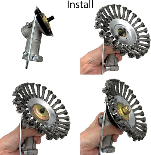 Metallmuttersett for gressklipper og gresstrimmer - Inkluderer bladadaptersett (5 deler)