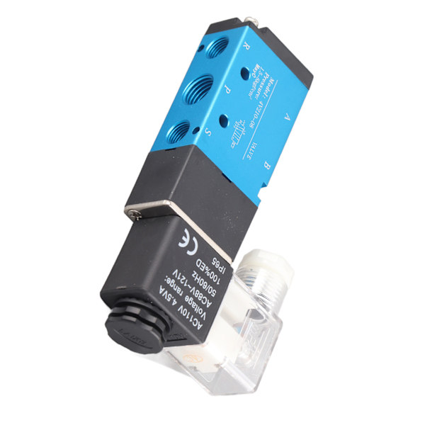 4V210-08 2-asentoinen 5-tie solenoidiventtiili PT1/4in suodatettu ilma DC3W AC 4.5VA (AC110V)