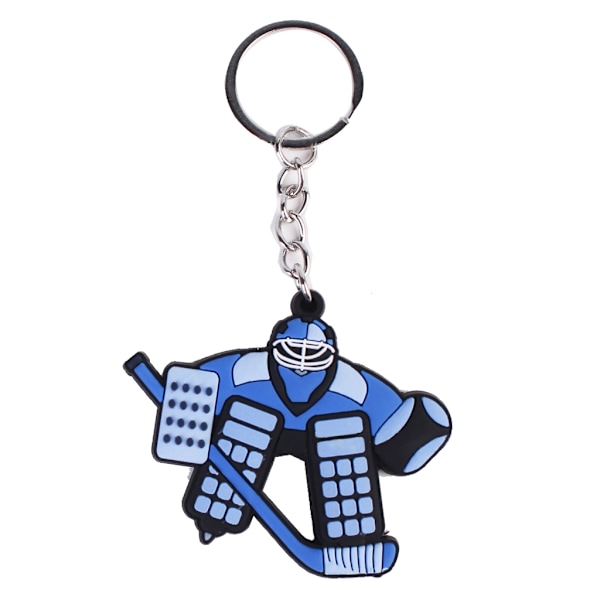 Trendy ishockey nøkkelring anheng, tegneserie vintersport, anheng 0.02 6