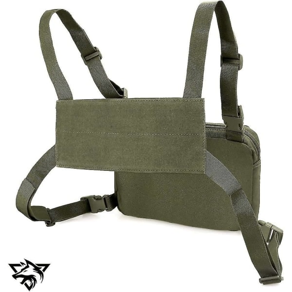 Recon Kit Bag, Tactical Combat Chest Pack Molle Väst Väskor Front Pouch Camouflage