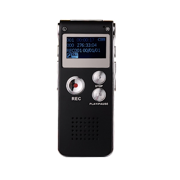 16 GB digital voice recorder (dictaphone), rechargeable USB and 30