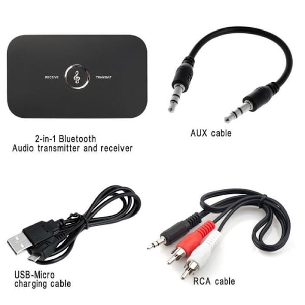 Bluetooth-sender og -modtager | Musou Bluetooth 4.0-sender/modtager-lydadapter | Bluetooth trådløs 2-i-1 TV, MP3/MP