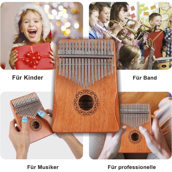 Professionel Kalimba Tommelfingerklaver 17 Tangenter Tommelfingerklaver, Præsentation