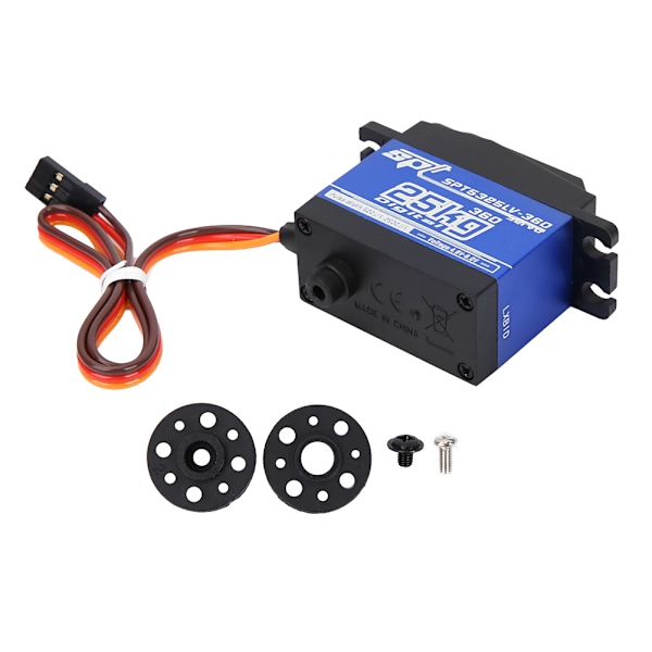 1500μs/ 330hz 360 continuous rotation SPT5525LV-360 25KG Digital Servo RC Robot