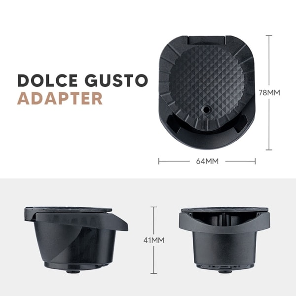 Återanvändbar kaffekapsladapter för Dolce Gusto Genio S Crema