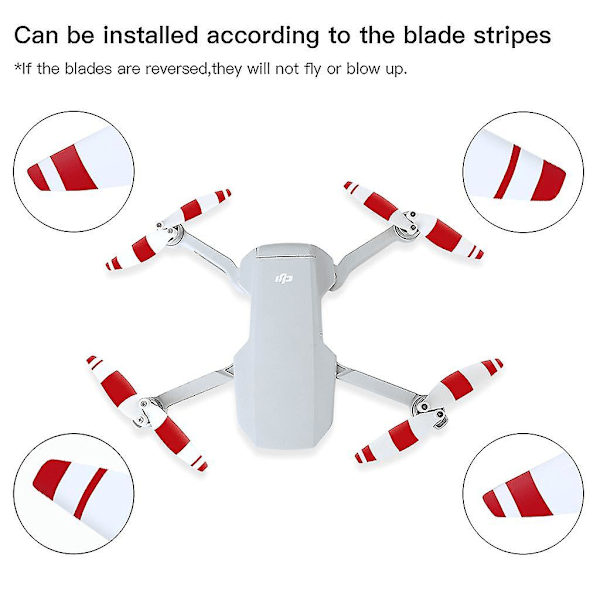 Propellersett med lavt støynivå for -dji Mini 2 Drone vingeblad tilbehør