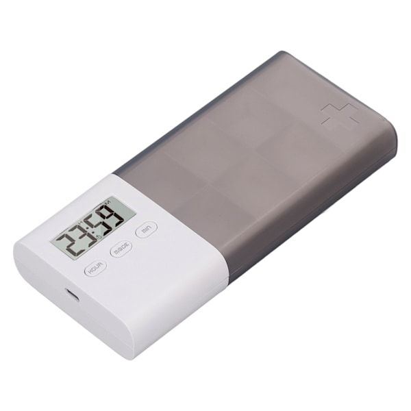 Digital medicinboks med alarm 5 sæt alarm vibrationssignal USB genopladelig elektronisk medicinarrangør til rejser