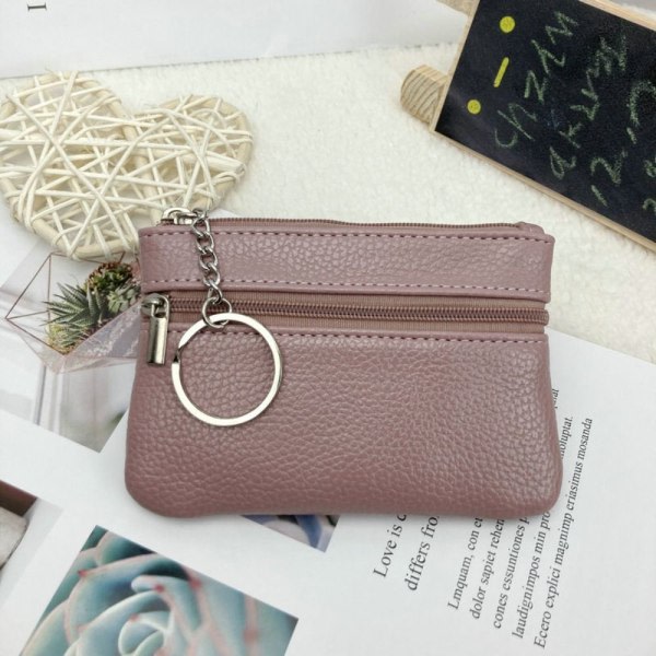 2ST Minikort plånbok PU-läder ROSA rosa