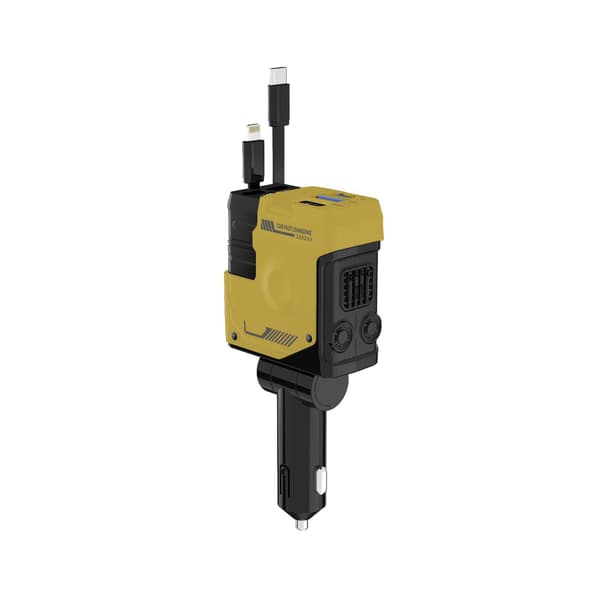 Billader USB Hurtiglading – Billaderadapter*Gul A1 [Apple + Type-C]* Yellow A1 [Apple + Type-C]