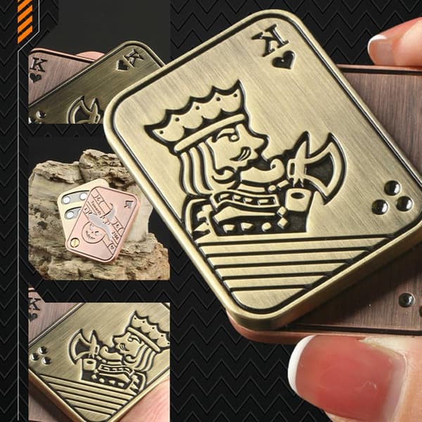 Fidget Spinner Afslapning Stress Magnetisk Sensorisk Poker{yh} Guld gold