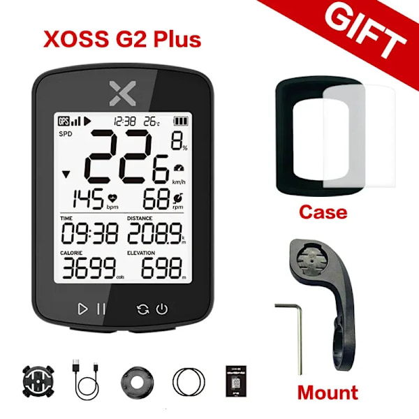 GPS cykelcomputer G Plus trådløs speedometer Bluetooth tracker
