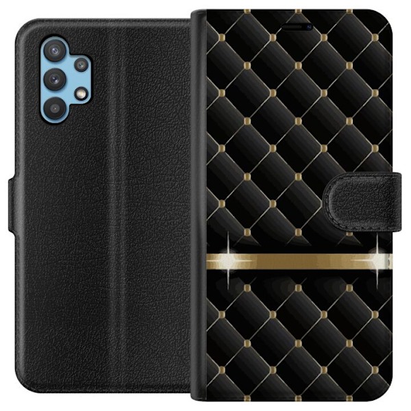 Samsung Galaxy A32 5G Wallet Case Luksuriøs Sort Wallet case