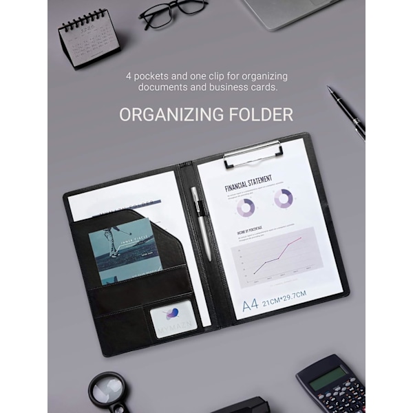 Mappe A4 Clipboard Mappe Konferencemappe til Blok
