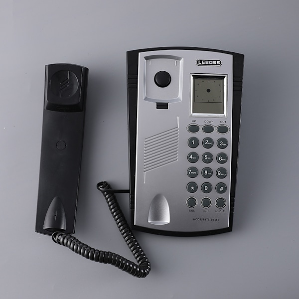 #Kablet telefon Liten hjemmetelefon Fasttelefon med anrops-ID #