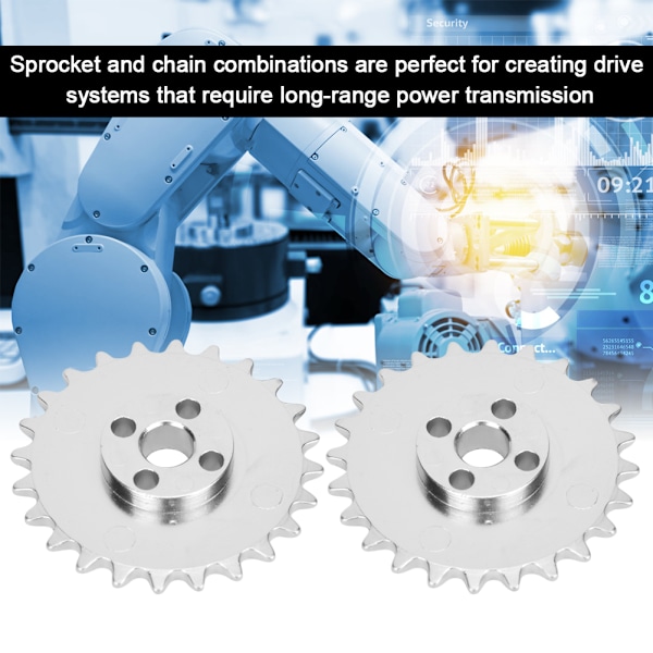 2 kpl 24 hampaista sinkkiseosrattaat teollisuusrobottivaihteet 52mm x 6.8mm