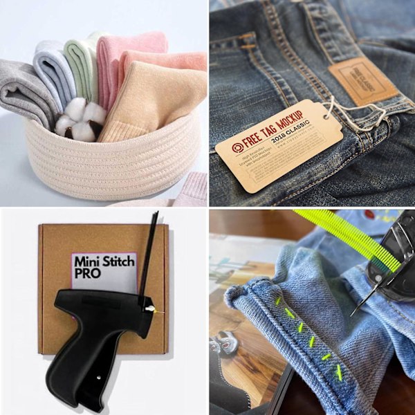Stitch Quick Klesfikser, Mini Håndholdt Symaskin, Stoff for Festing av Quilter, Faldeverktøy, Mikrofesteverktøy for Stoff til Klær Red