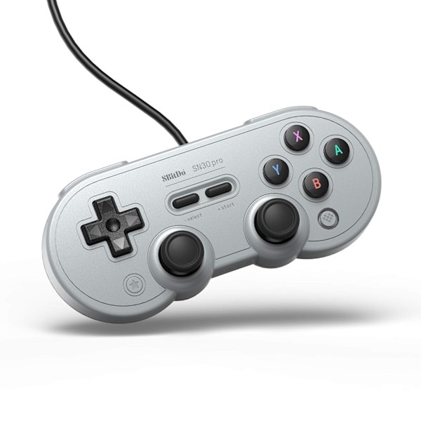 USB-kablet spilcontroller til Switch, Windows & Raspberry Pi (Grå udgave)