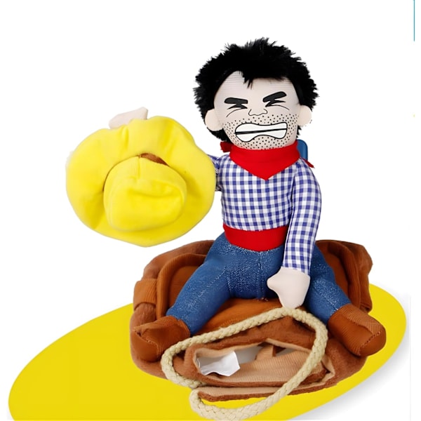 Koira Halloween-asu Hauska Koiran Cowboy-ratsastusasun Pet-asu Kissan asu Cowboy-ratsastajan tyyli Sopii pienille, keskisuurille ja suurille koirille (Keskikoko)