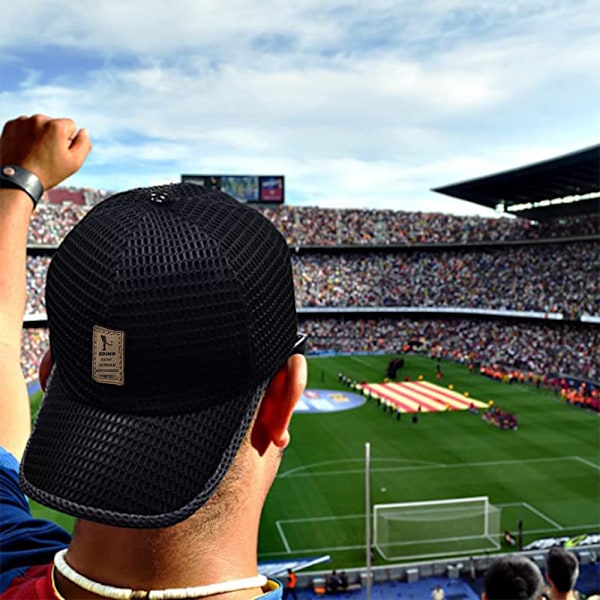 2 Sommerhatter for menn, Solhatt for utendørs, Baseballcaps, Pustende