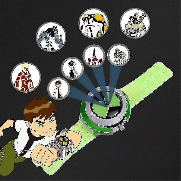 Ben 10 Klokkeleker Ben 10 Omnitrix Klokke for Barn Ben Ten Ultimate Alien Projektor Klokke Spill Actionfigur Bursdagsgaver