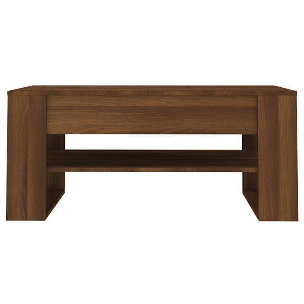 vidaXL Soffbord Brun Ek 102x55x45 cm Konstruerat Trä Brown Brown