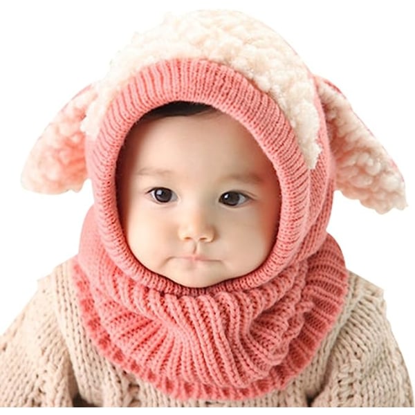 Korean Winter Puppy Shape One Piece Wool Baby Cape Warm Shawl Ba