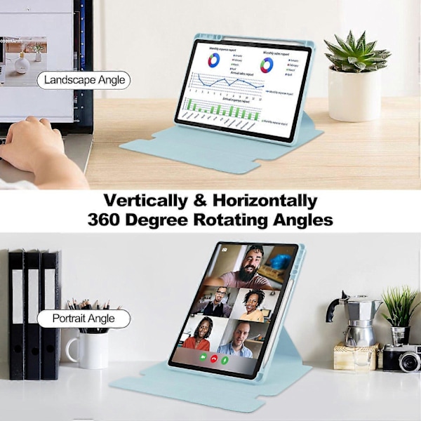 Kotelo Lenovo Tab M11/Xiaoxin Pad 11 2024 PU+Akryyliteline Suojus Bluetooth-näppäimistöllä, Monivärinen Multicolor Style D