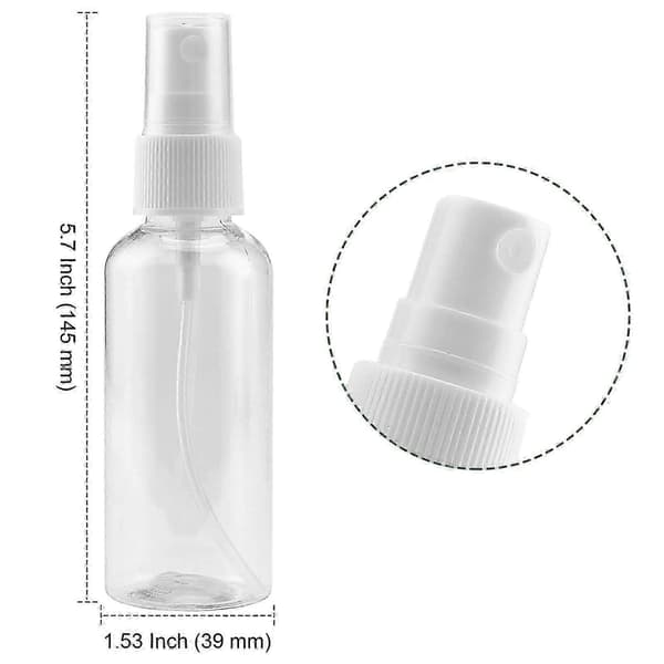 40-pack 100 ml transparenta sprayflaskor, plastförstärkande sprayflaska (yh)