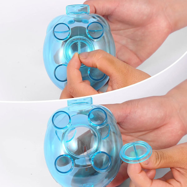 2 st Blå/Rosa Transparent Spargris Okrossbar Pengabox Myntbox Barn Pojkar Flickor Födelsedag, Jul, Baby Shower