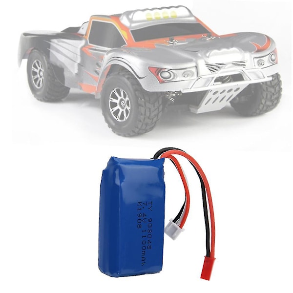 Universellt litiumbatteri 7.4v 1100mah för Wltoys A949 A959 A969 A979 K929 fjärrkontroll modellbil null{XW} Invalid No