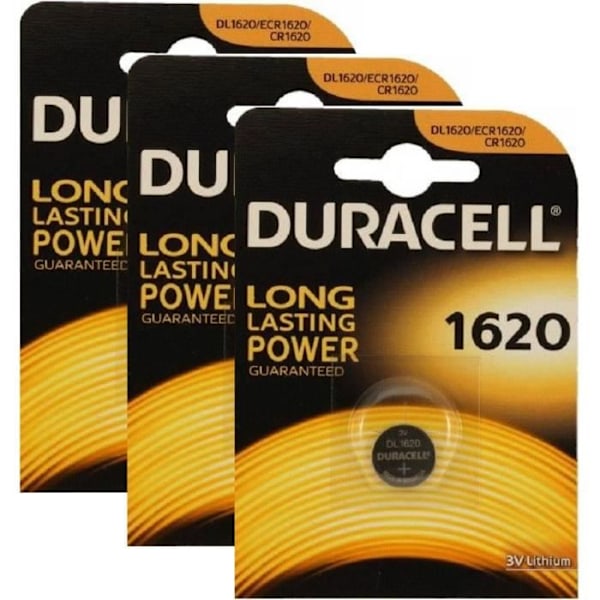 DURACELL CR1620 DL1620 3V litiumbatterier