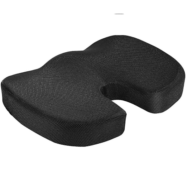 Beauergo Fs Memory Foam Cushion Ergonomic Car Office Cushion 45x35x7cm - Coccyx Cushion