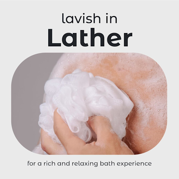 Badekar Dusj Loofah Svamp Puf Kroppsskrubb Exfoliator Kroppsvask Svamp (Set med 3, Luftig Blomst)