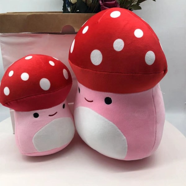 Squishmallow 8 tommer Malcolm Mushroom Plysjeleketøy 1 stk