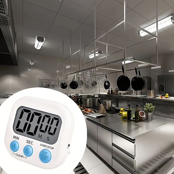 Digital kökstimer nedräkningstimer matlagningstimer klassrumsstudietimer Grey