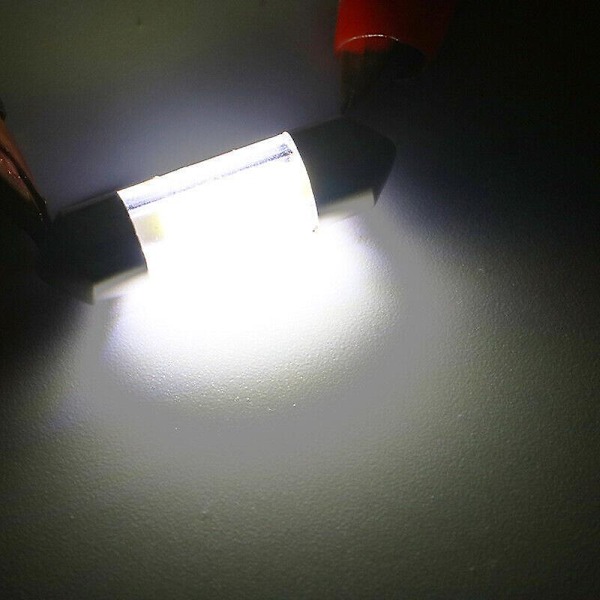 31/36/39/41mm 12vC5W Dubbelhuvud Bil SMD Feiteng COB LED Inre Ljus Vit