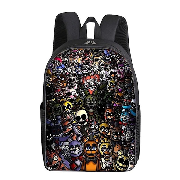 Five Nights At Freddy Skole Rygsæk 3D Print Fnaf Skoletaske Tegneserie Mode Rygsække Laptop Tasker Student Taske Skole Taske Gave 4 4 40x28x16cm