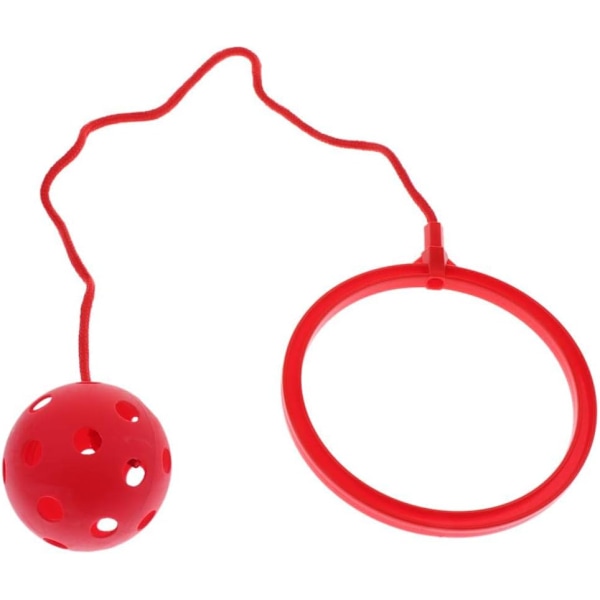 Lasten hyppypallo - Hyppypallolelusetti, pallonheittopeli, kuntoilupeli pojille ja tytöille (Punainen) red
